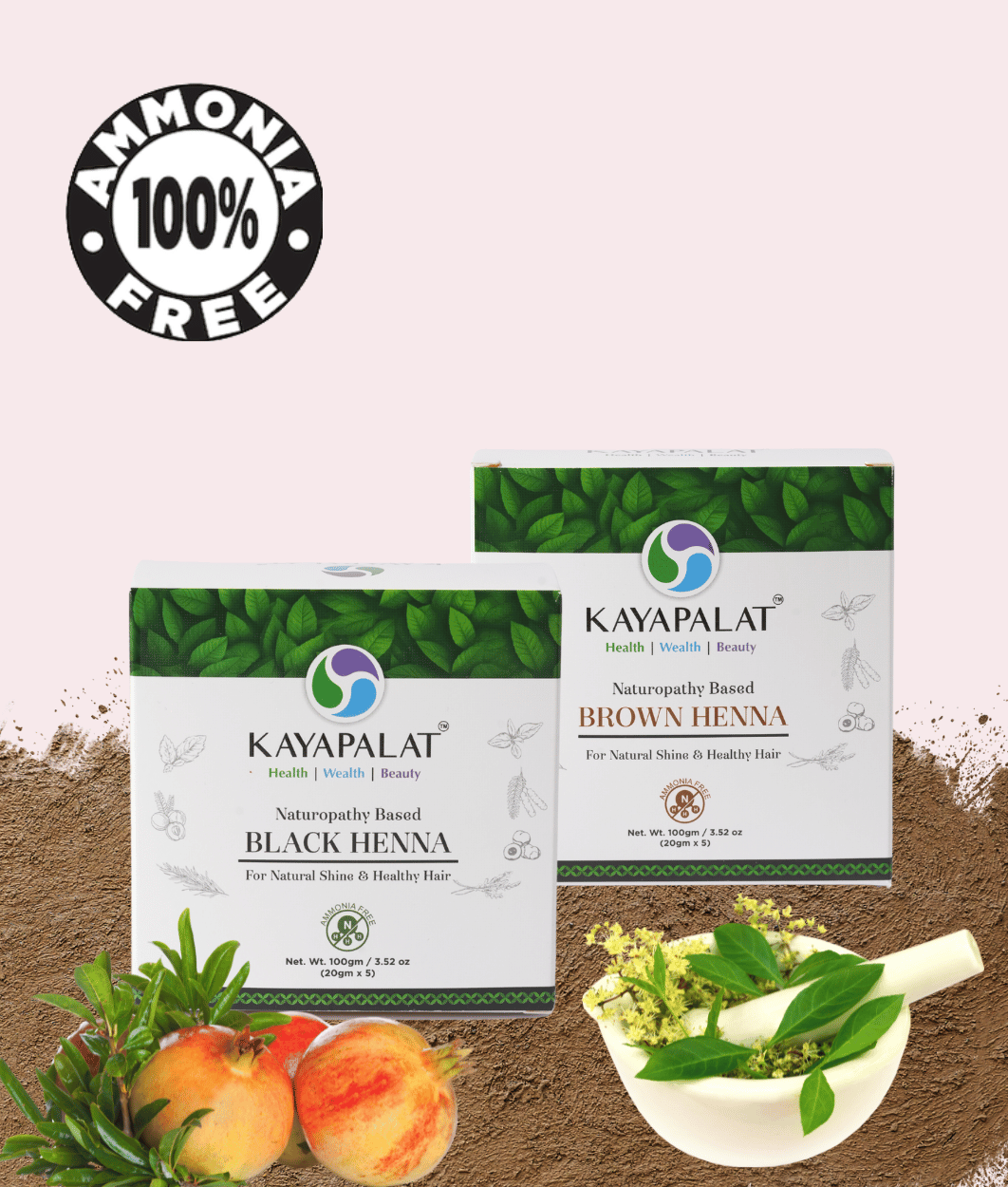 Kayapalat Heena Powder - Strengthens, Conditions & Colors Hair