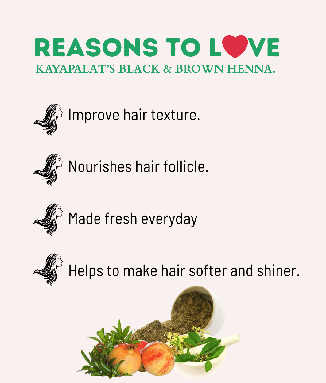 Kayapalat Heena Powder - Strengthens, Conditions & Colors Hair