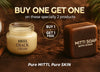 Promotional offer of Heel crack cream and natural mitti soap.