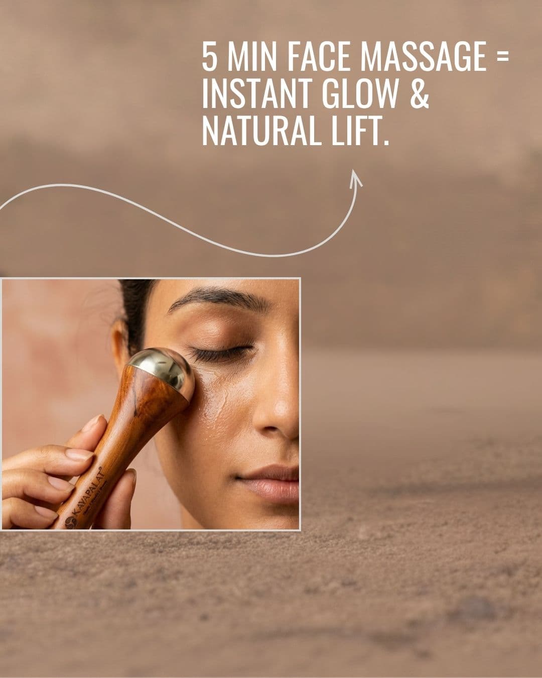 Kansa Wand for Face & Body | Dual Head Kansa Wand - Ayurvedic Face & Body Massager