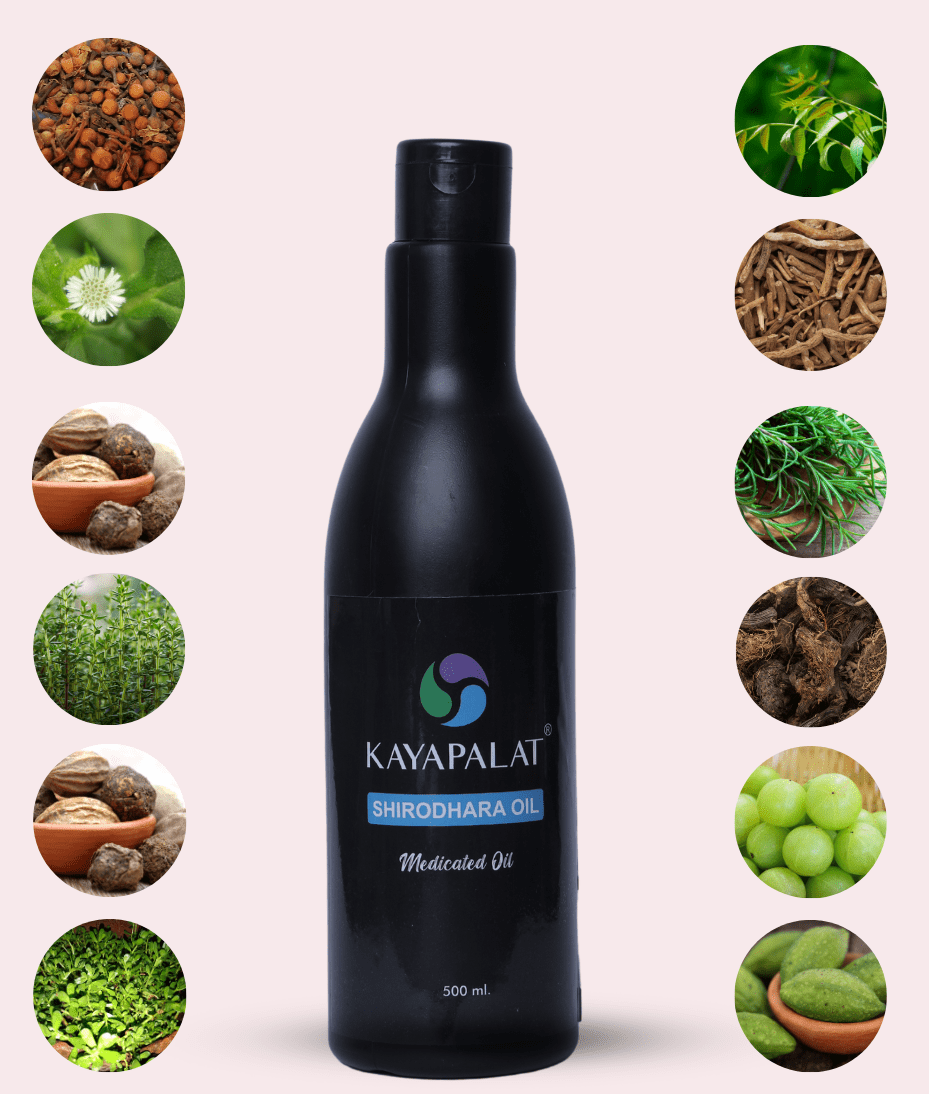 Kayapalat Shirodhara Oil – Ayurvedic Oil for Deep Relaxation & Wellness